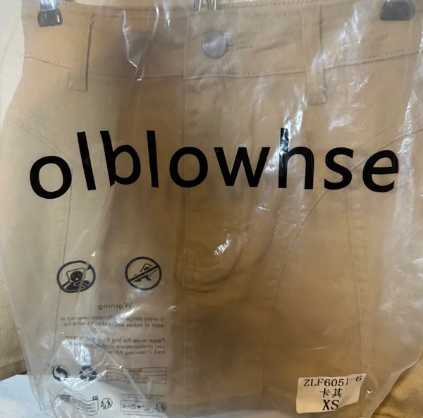 Olblowhse Khaki Jean Micro Mini Skirt Size XS New - Image 5