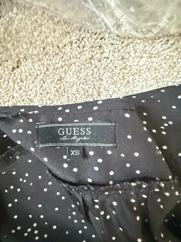Black Polka Dot Guess Dress - Image 3