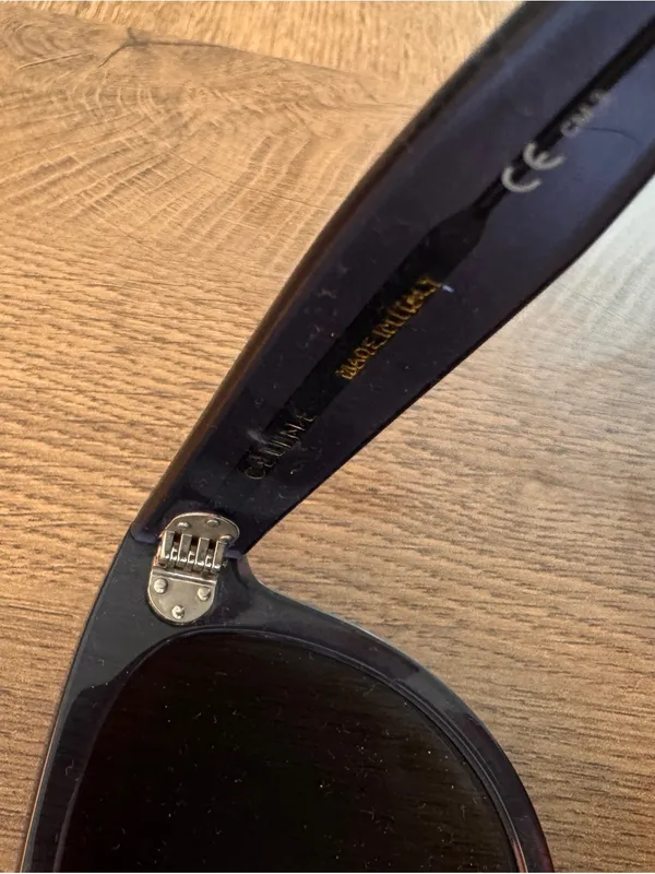 Celine Black Round Acetate Sunglasses with Gradient Lenses - Image 5