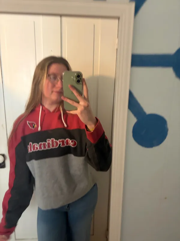 Cardinals red and gray hoodie - Image 7