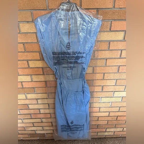 NWT Rebecca Taylor Sleeveless Ramie Cut Out Dress With Pockets Azul Blue Size L - Image 7