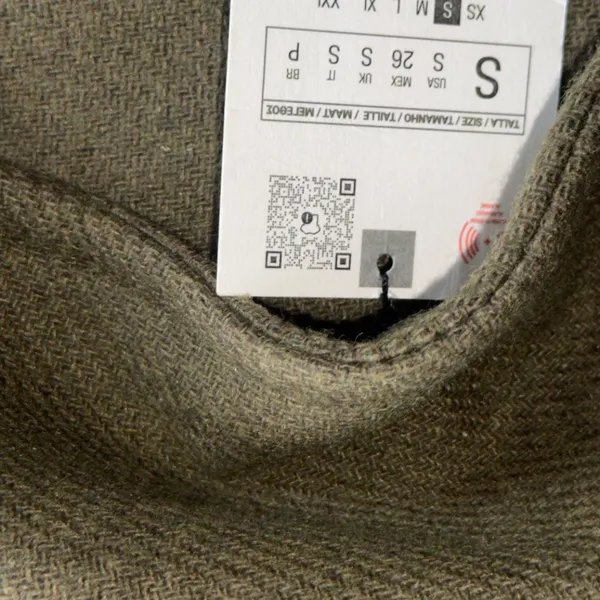 NWT ZARA WOOL BLEND DOUBLE-BREASTED COAT KHAKI Green Bloggers Fave Oversize READ - Image 13