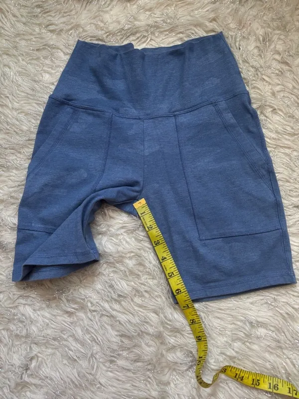 Aerie High-Waisted Women’s‎ Blue Camo Shorts Size S - Image 10