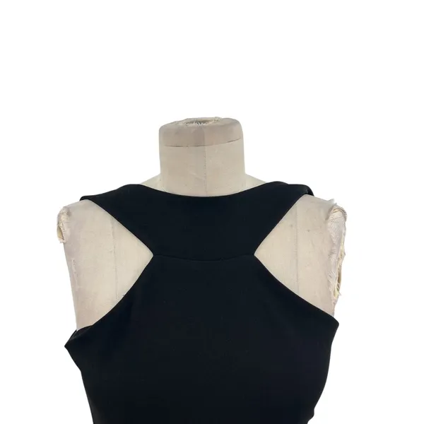 Nookie Long Gown Maxi Dress Bodycon‎ Halter Neck Cut Out Tie Black Size Small - Image 5