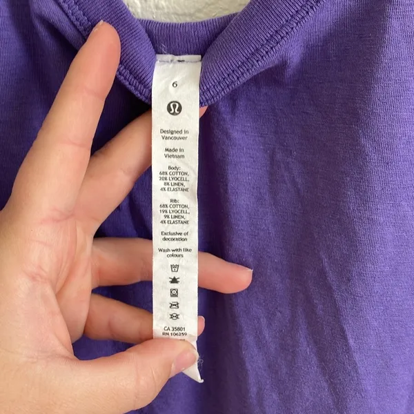 Lululemon tank dress purple size 6 - Image 3