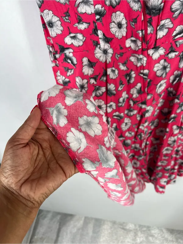 Wallis Fuchsia Floral Cap-Sleeve‎ Mini Dress - Image 10