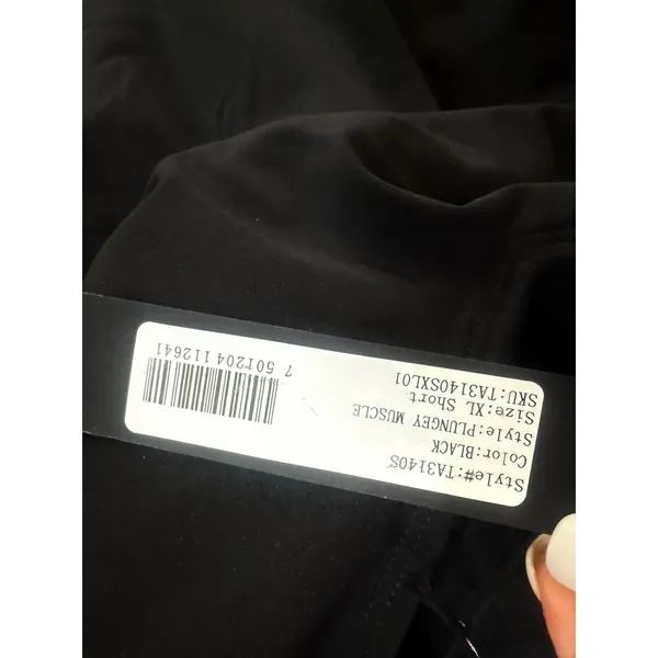 TA3 Plungey Muscle One Piece Swimsuit Black XL Short NWT Sculpting Retail $178 - Image 5