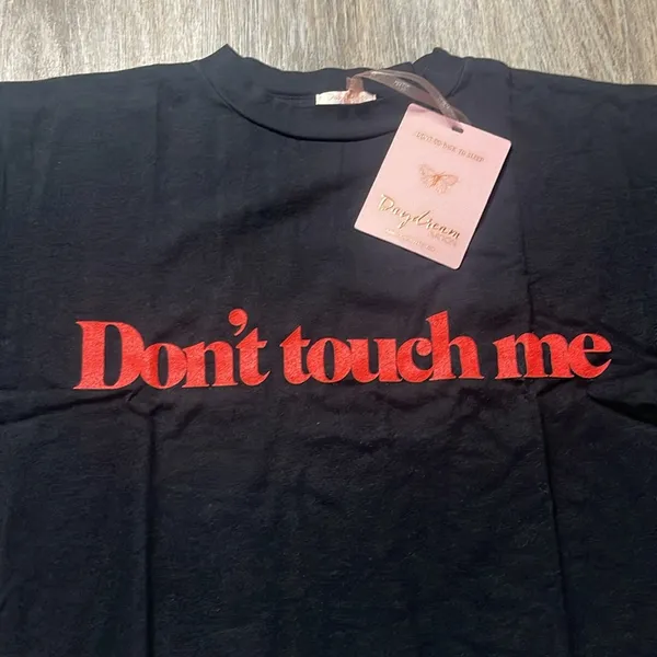Dolls Kill/Daydream Nation “Don’t Touch Me” Black Graphic Tee - Image 9