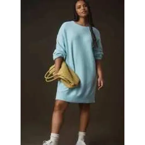 Daily Practice Sweater Dress Women M Blue Oversized Knit Loungewear‎ - Image 9
