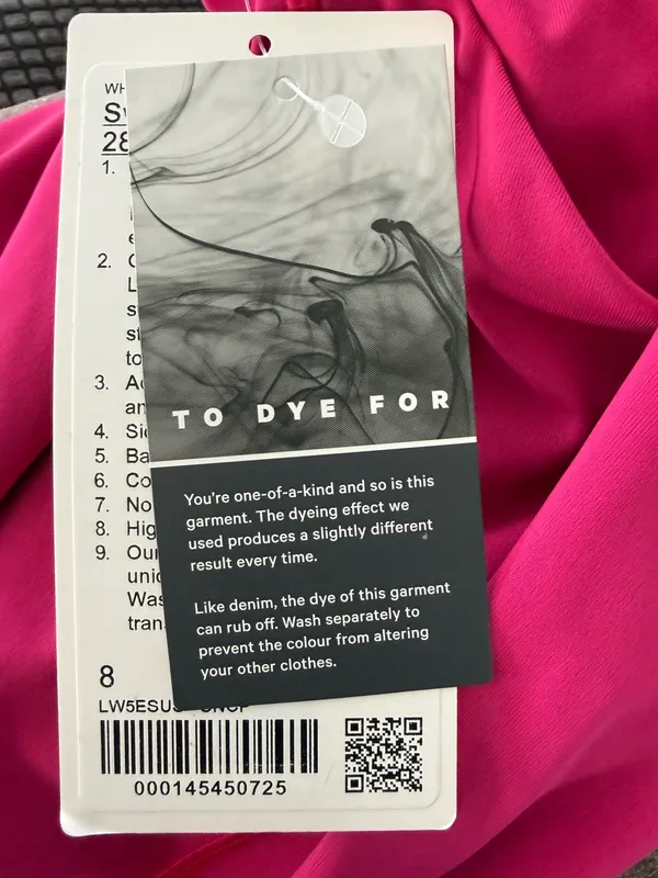 Lululemon Athletica NWT Swift Speed HR 28” Neon Wash Leggings - Image 6