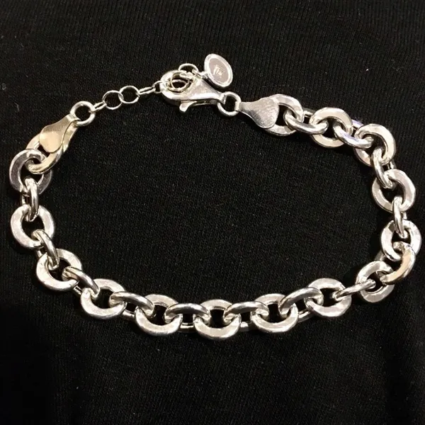 SILPADA Women’s Sterling Silver Rolo Open Interconnencted Link Bracelet - Image 3