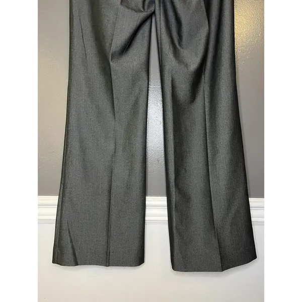 Express Pants Womens 4 Gray Herringbone Bootcut Editor Dress Work Office - Image 7