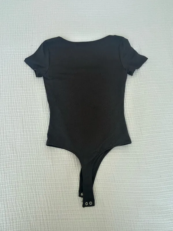Kohl's Gray Short Sleeve Bodysuit - Image 2