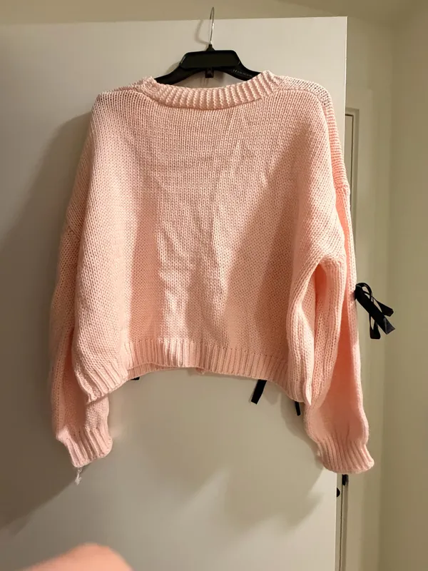 Cardigan with bows Pink Size M - Image 2