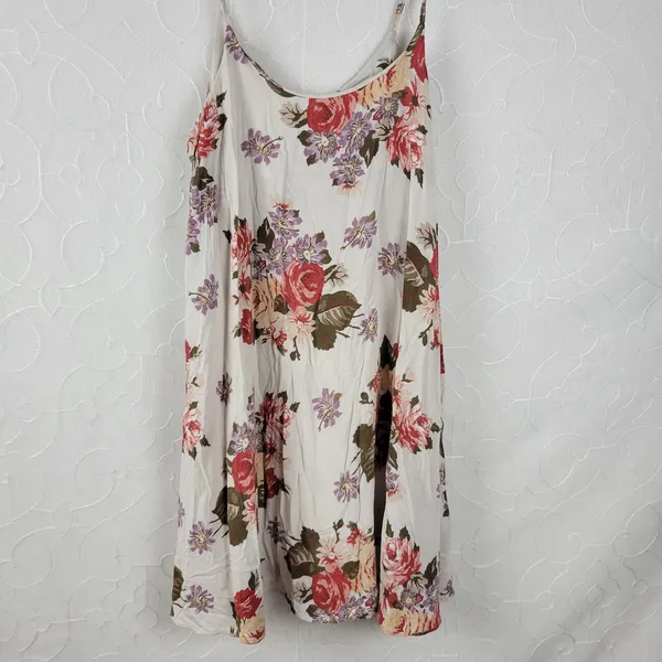 Brandy Melville Women Slip Dress One Size Floral Sleeveless Mini Summer Sundress - Image 10