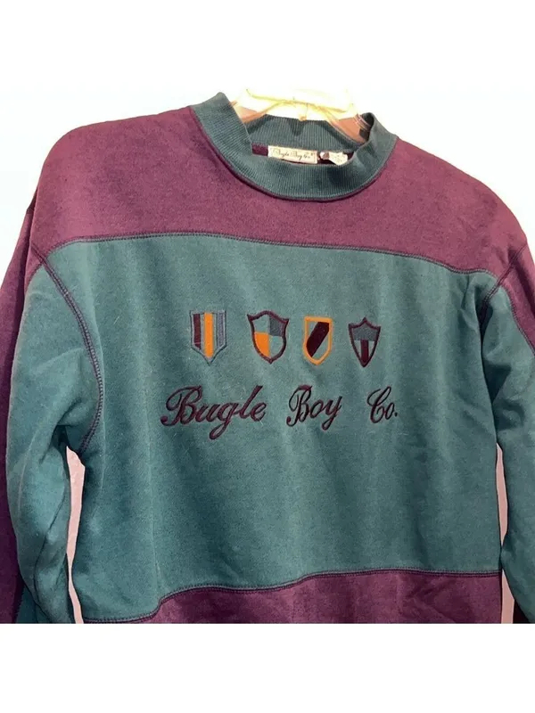 Bugle Boy Co Sweatshirt Medium Embroidery Pullover unisex - Image 5