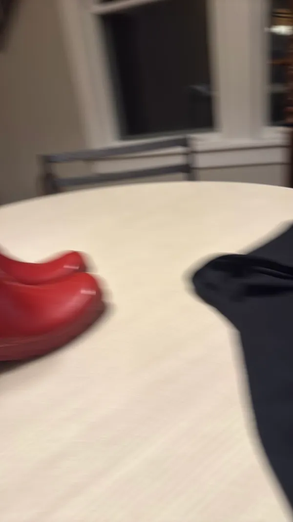 Hunter Rain Boots Tall Red Gloss Original 7 - Image 5
