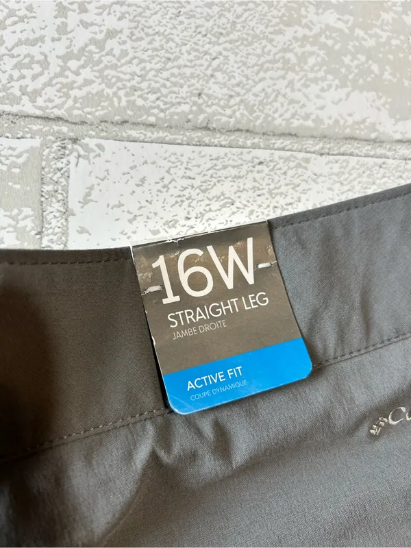 Columbia Gray Women's Convertible Outdoor Hiking Pants Size 16W - Image 5
