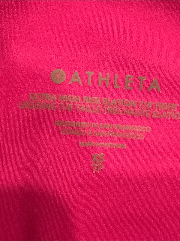 Athleta pink ultra high rise 7/8 tight legging size xsmall. - Image 6