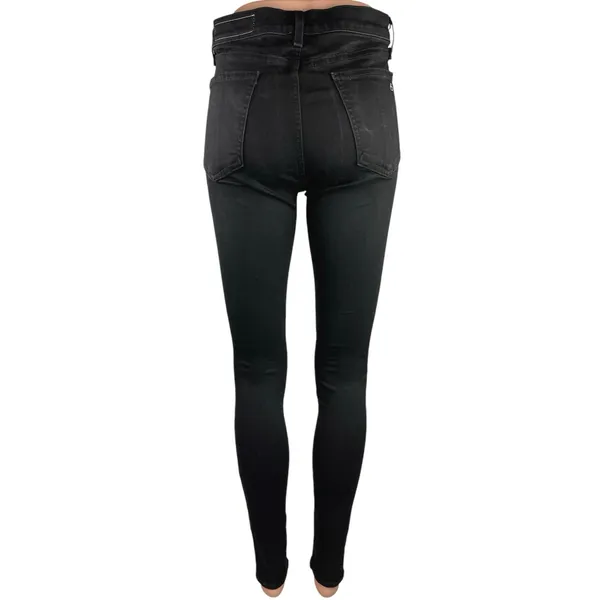 Rag & Bone Women's Black High Rise Ankle Stretch Casual Denim Skinny Jeans Sz 28 - Image 3