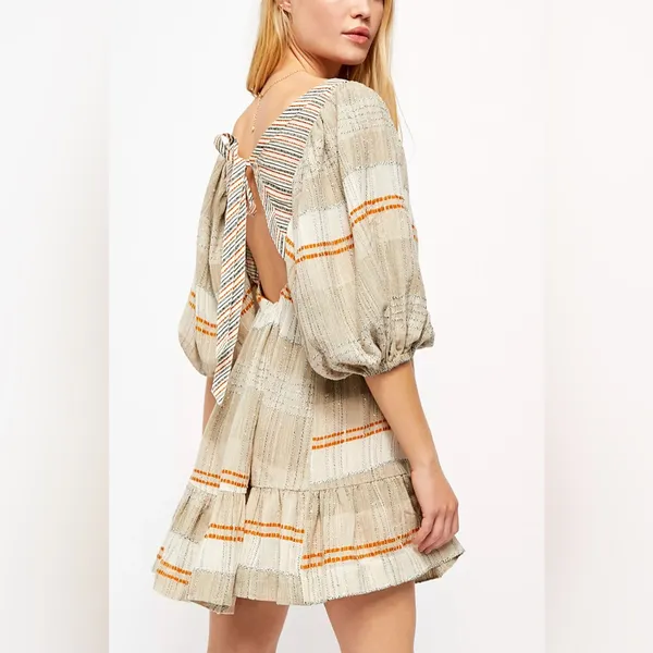 Free People All Lined Up Mini Dress - Image 2