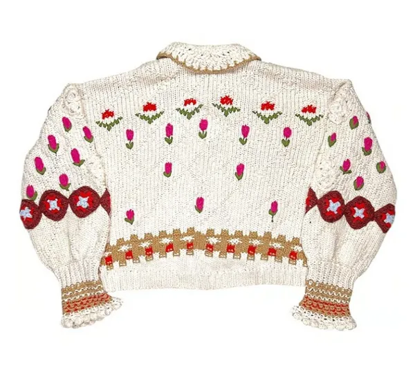 Free People Slouchy Oversized Rosebud Cardigan Size XS - Image 5