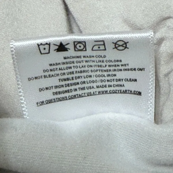 Cozy Earth Bamboo Lounge Jogger Pants Size XS Light Cream Drawstring‎ Pockets - Image 6