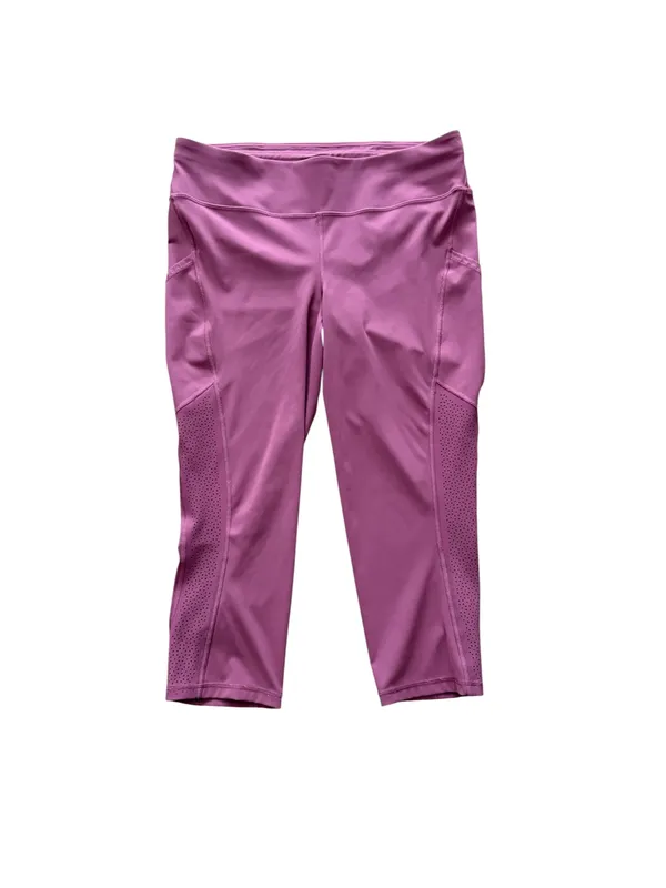 Lululemon Ready To Race Moss Rose Pink 21” Crop Leggings Size 12 - Image 4