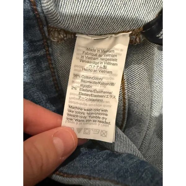 Madewell Wide Leg Crop Jeans Womens 26 Blue High Rise Patch Pocket Denim - Image 7