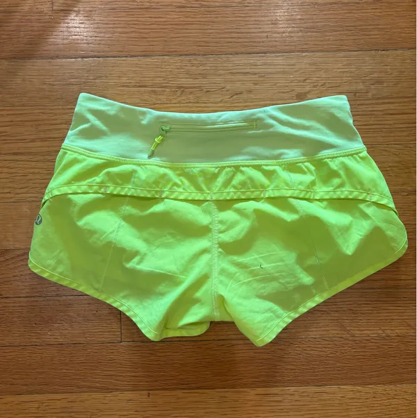 Highlight Lululemon Yellow Shorts - Image 3