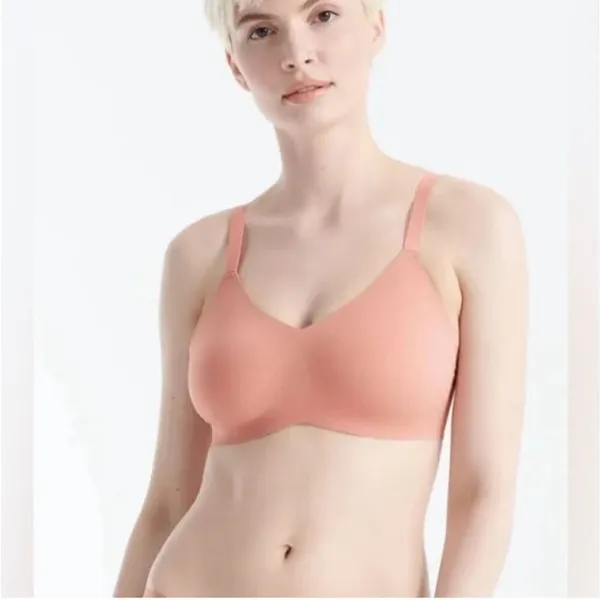 ✨Knix Padded V Neck Wireless Pink Ginger Sz 5 Bra✨ - Image 4