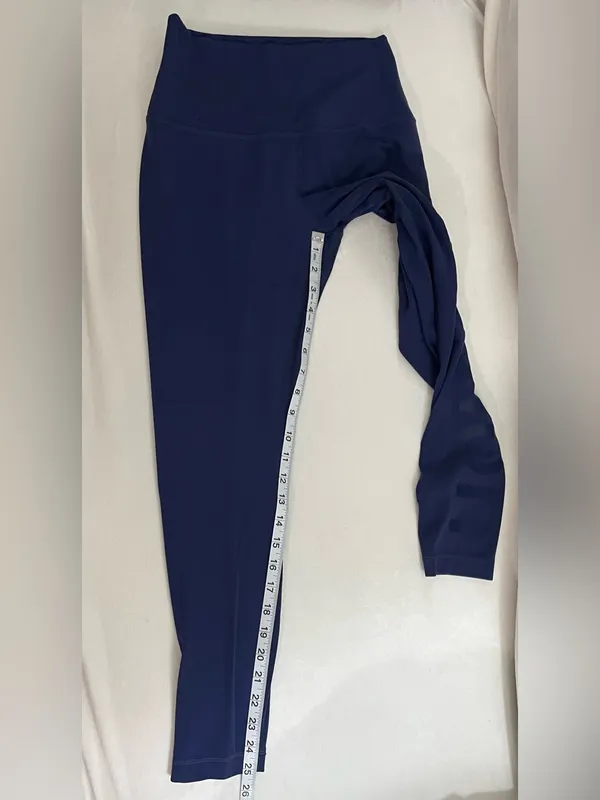 Lululemon Align High Rise Navy 25” Leggings with Side Logo Graphic Size 8 - Image 12