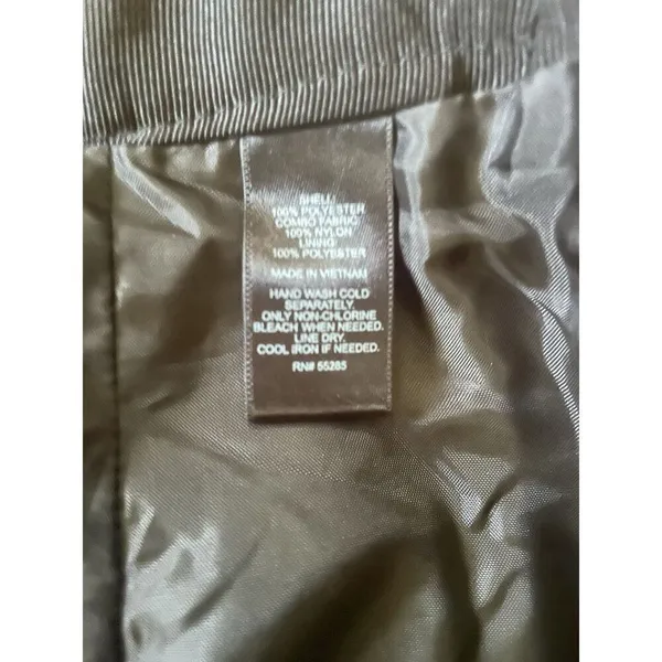 EXPRESS Black A-Line Midi SKIRT with Sheer Panel Details Size XS NWOT - Image 5