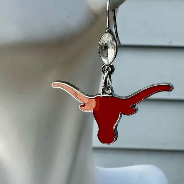 Texas Longhorns dangle earrings - Image 6
