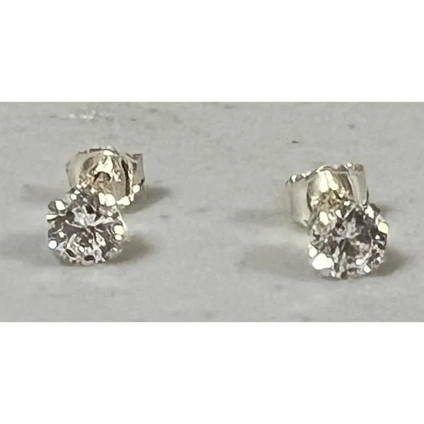 Swarovski Sterling Silver Zirconia Diamond Studs Stud Earrings Jewelry 💎 - Image 3