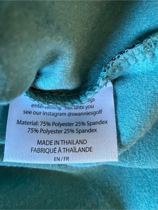 Swannies‎ Golf Women's Teal Quilted Panel Pullover Sweater Comfort Size Small - Image 5