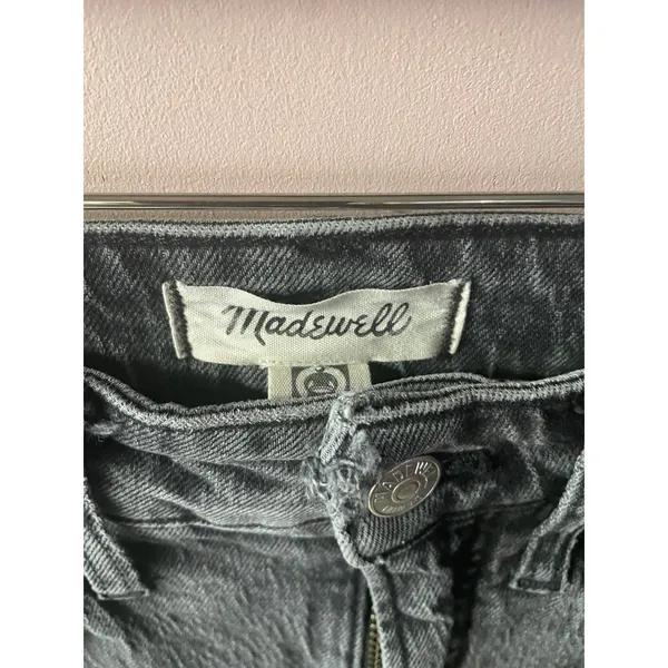 Madewell Black Wash Curvy Perfect Vintage Straight Jean Size 24 - Image 9