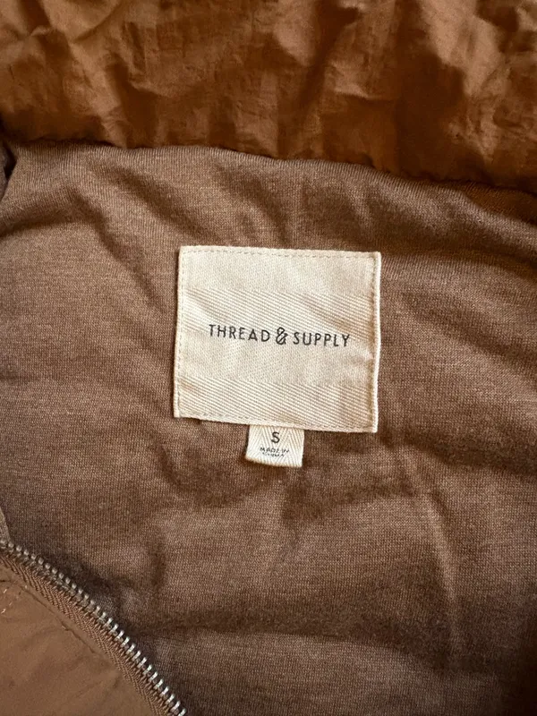 Thread & Supply brown puffer vest  - Image 3