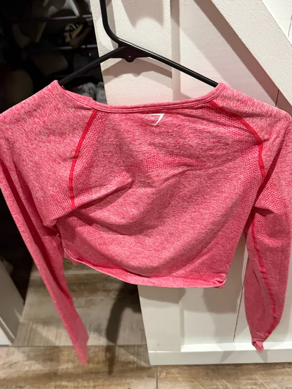 Gymshark Top Crop Long Sleeve pink - Image 2