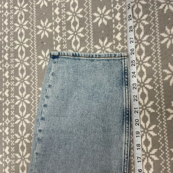Abercrombie & Fitch Curve Love The Skinny High Rise Blue Wash‎ Size 37/24 Short - Image 10