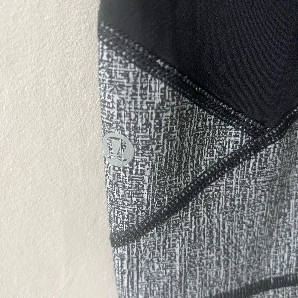 Lululemon Grey Pace Rival Cropped Leggings Size 6 - Image 5