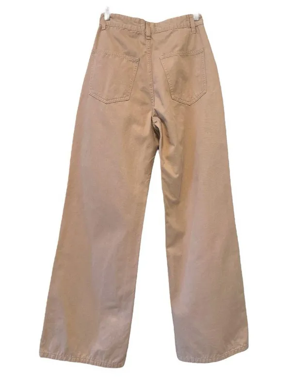 COTTON:ON Wide-Leg Chino Pants Khaki/Beige Women’s Size US 4 (EU 36, AU 8) - Image 3
