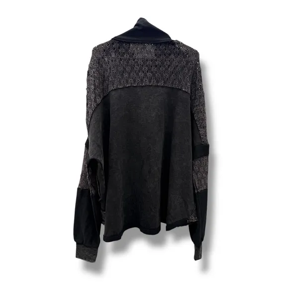 Oli & Hali Lagenlook Zip Jacket Women's Large Charcoal Gray‎ Casual Layered - Image 2