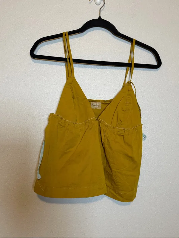 NWOT Free-est Free People Fields of Love Top Tank Cami Chartreuse Combo XS - Image 7