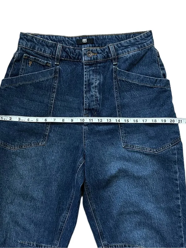 FRYE Barrel Style High Rise 5 Button Fly Cotton Stretch Jeans Size 6 - Image 8
