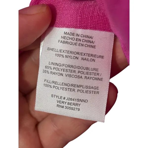 Thread & Supply Faux Shearling Collar Dad Jacket in Very Berry M NWT - Image 7