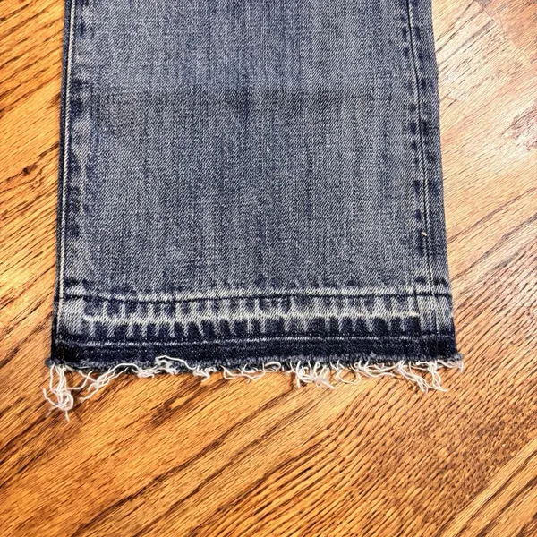 J.Crew 84 Straight Jeans Womens 28 Blue Medium Wash Frayed Hem‎ Denim Pants - Image 3
