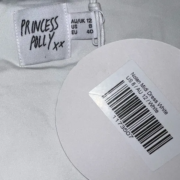 Princess Polly Nolan Midi Dress in White Size 8 New with tag - Image 11