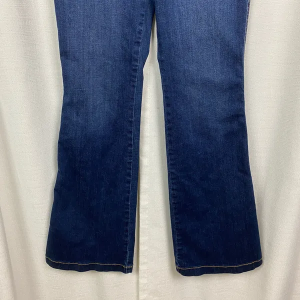 Spanx Midnight Shade Pull On Flare Jeans Sz.L - Image 9