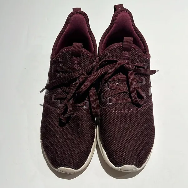 Adidas CLOUDFOAM Burgundy Tennis Shoe Size 6.‎ B60 - Image 4